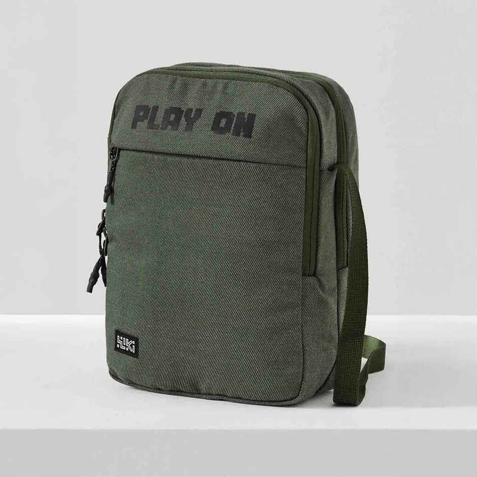 Wildcraft Unisex Solid Polyester 15 L Crossbody Bag | Green - Free Size