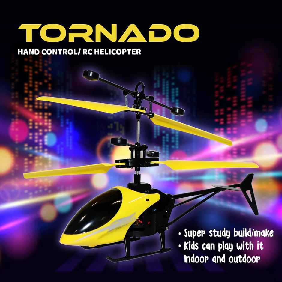 Toyshine 2 Channel RC Helicopter with Hand Sensor and USB Charging - Assorted