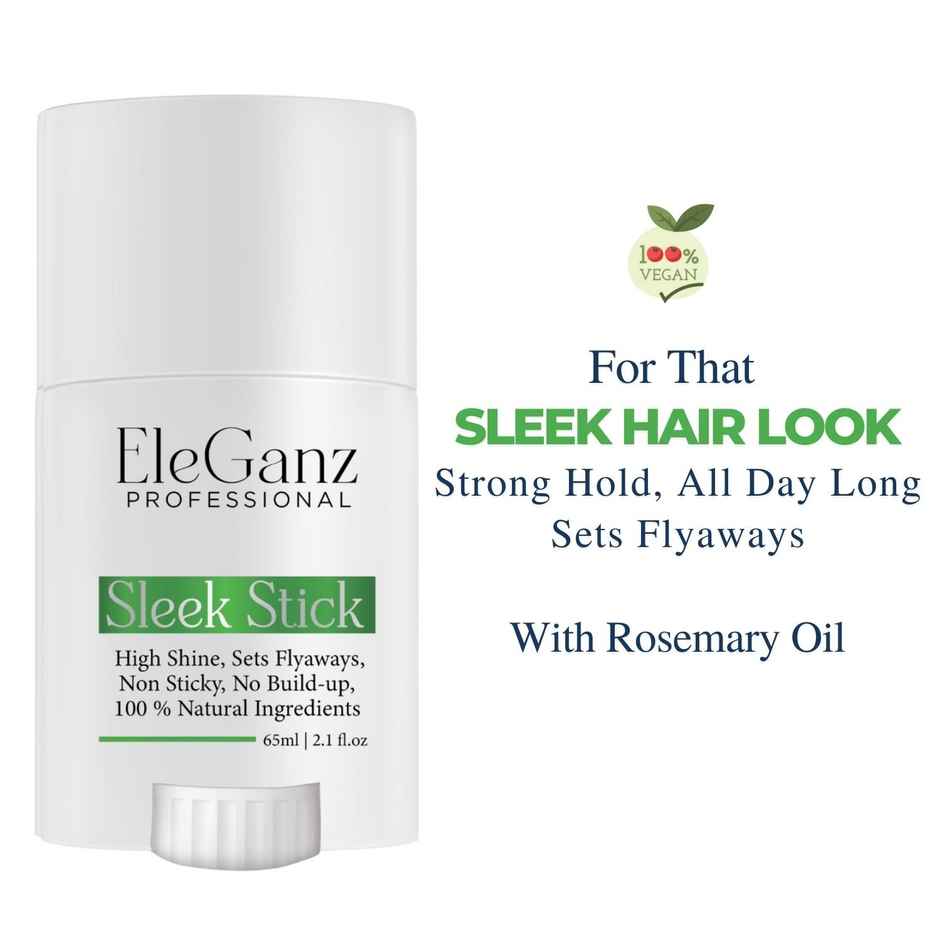 EleGanz Professional Sleek Stick | Hair Wax Stick | High Shine | Sets Flyaways | Non Sticky