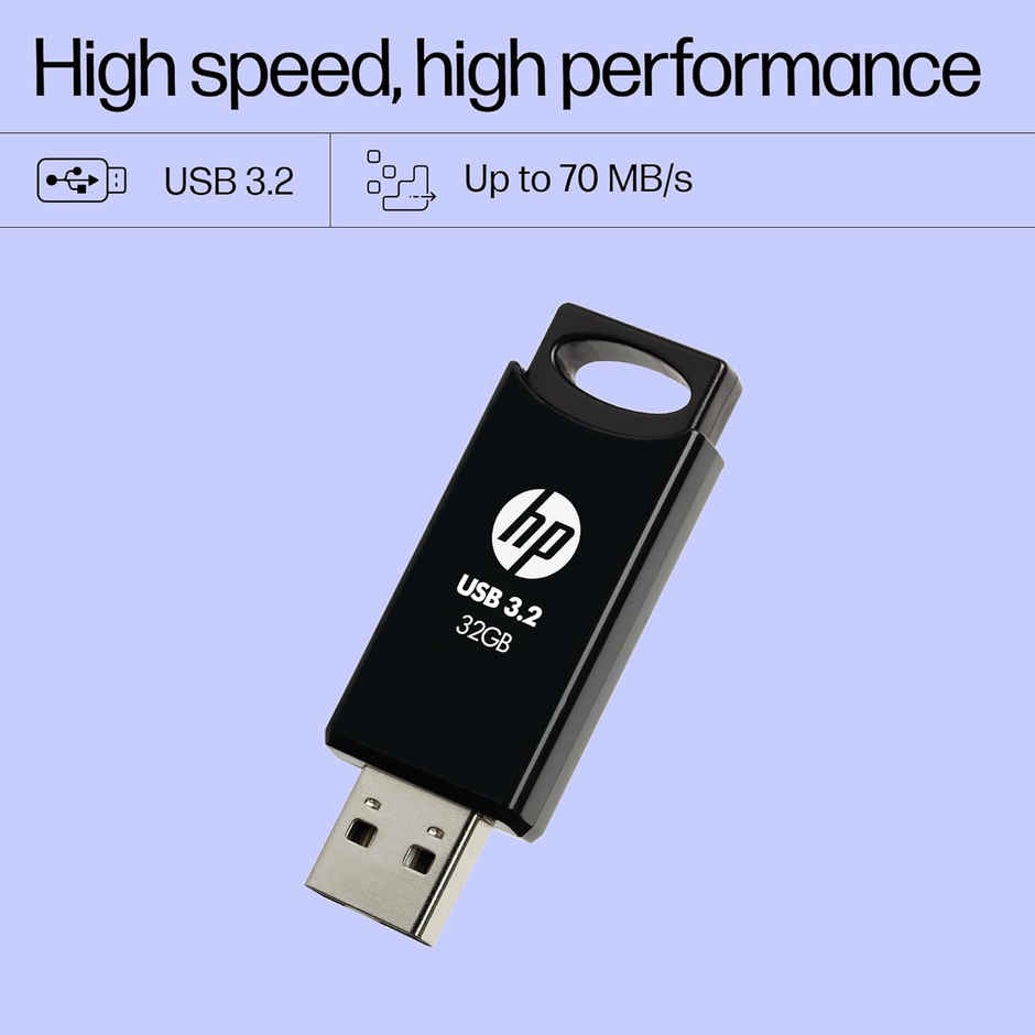 Hp 712W 32Gb Usb 3.2 Flash Drive- Black