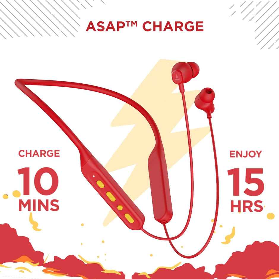 boAt Rockerz Neckband 378 - Vibrant Red