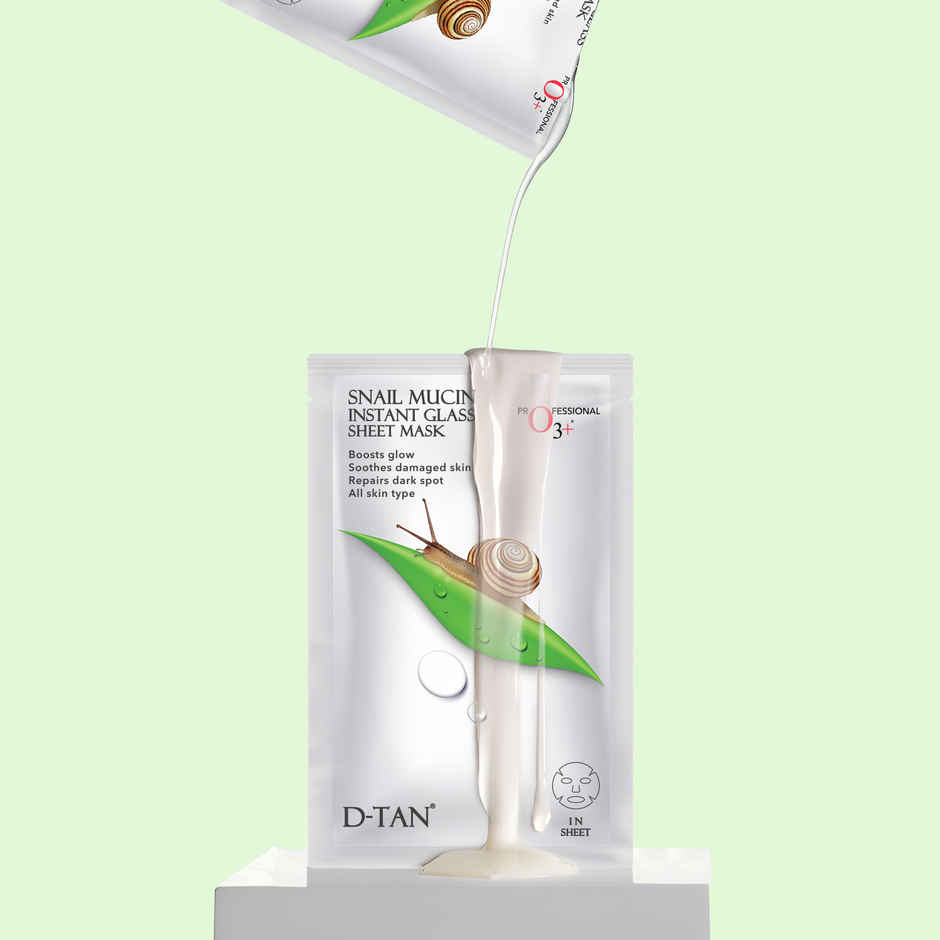 O3+ Snail Mucin Instant Glass Sheet Mask