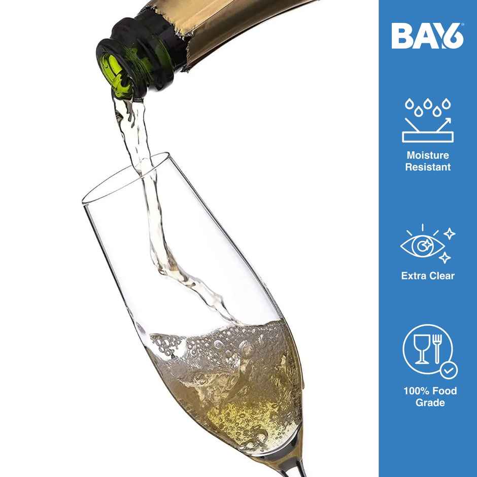 BAY6 Imported Champagne Glass Set- 200 ml -(2pc)