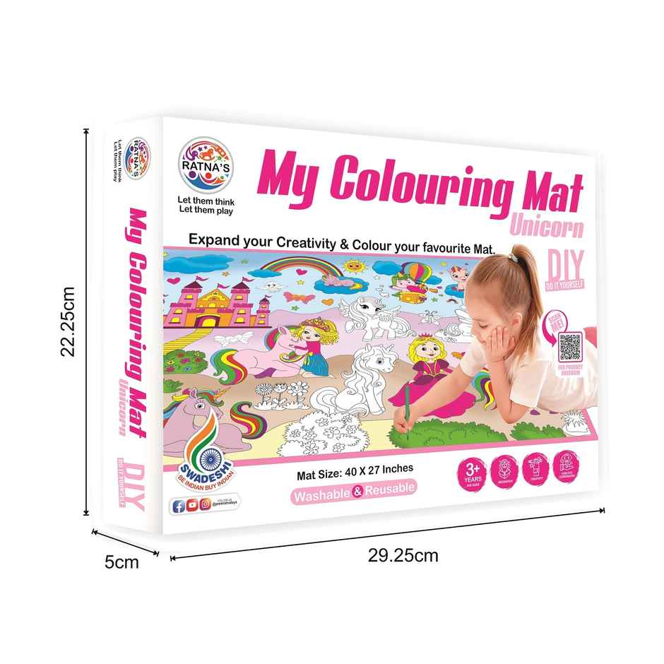 Ratna's My Colouring Mat Unicorn