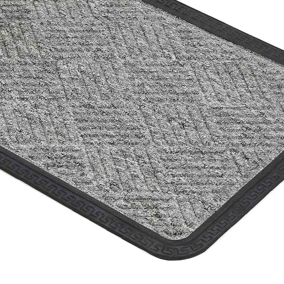 Status PP Rubber Border Mat | 38 cm x 58 cm | Grey