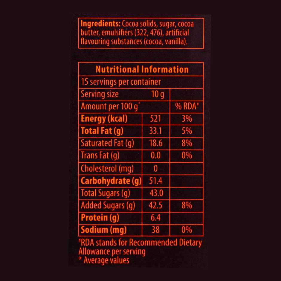 Amul Dark Chocolate Bar | Rich in Cocoa