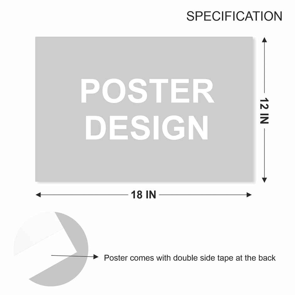 Paper Plane Design Motivational Gym Workout Posters For Wall | Size 12 x 18 Inch | D2