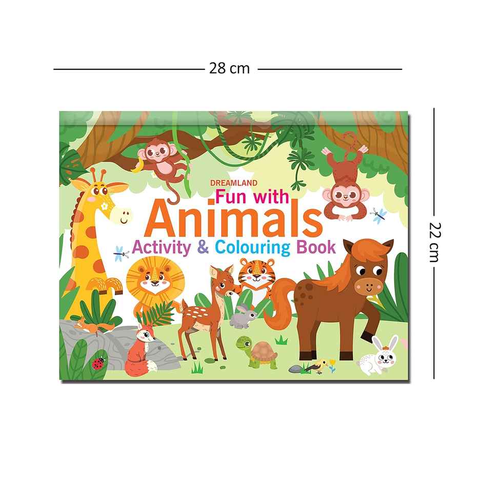 Fun With Animals Activity & Colouring Book For Kids |Perfect Activity For Toddlers & Preschoolers