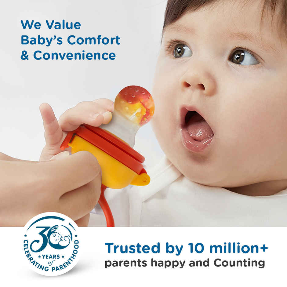 Mee Mee Baby Food Feeder for Babies/Newborns (Orange)