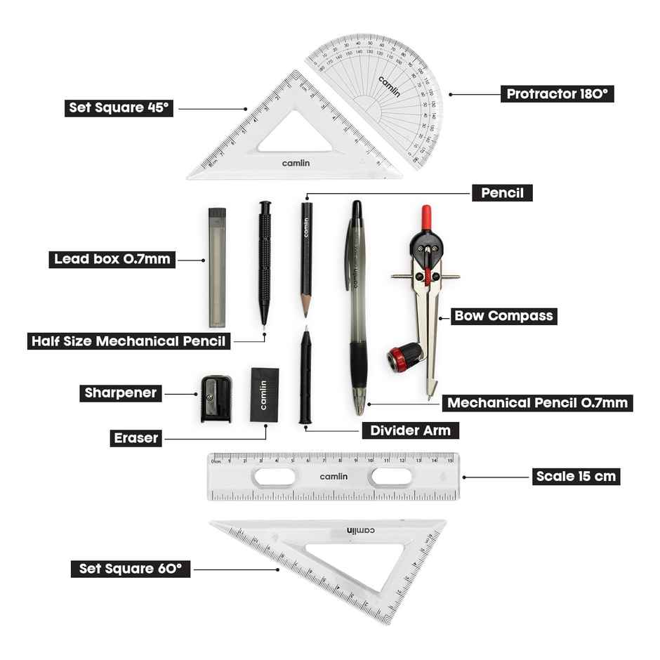 Camlin Scholar Pro Premium Geometry Box