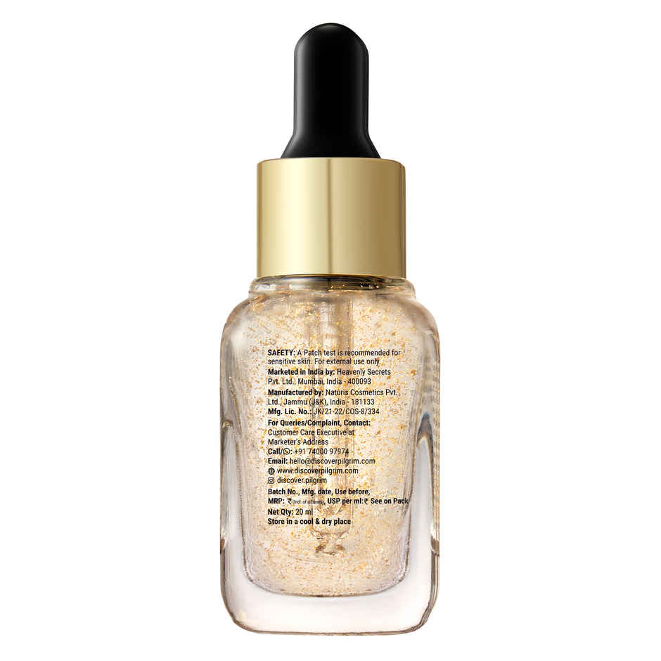 Pilgrim 24K Gold Face Serum With Niacinamide & Hyaluronic Acid For All Skin Types Unisex