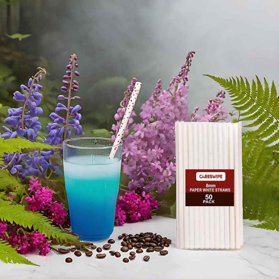 Paper Disposable Straw | White