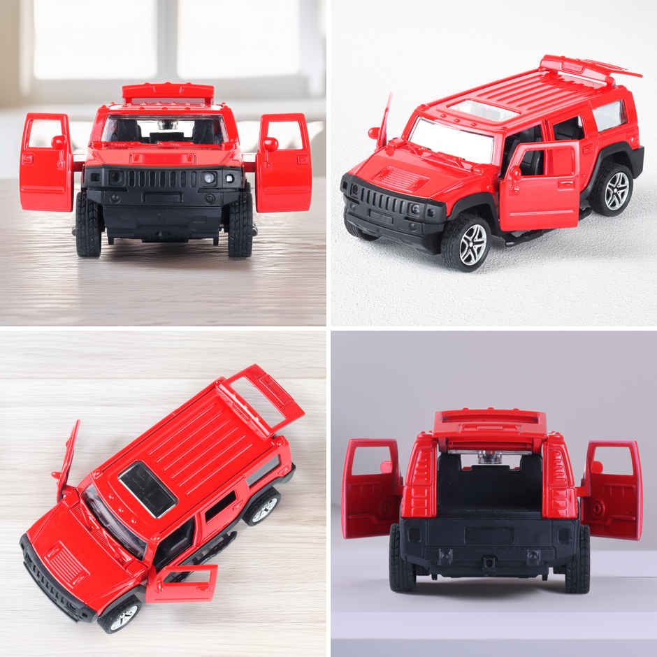 Frendo Premium Die-Cast Car | 3-Way Opening | Pull-Back Action | Humm Red