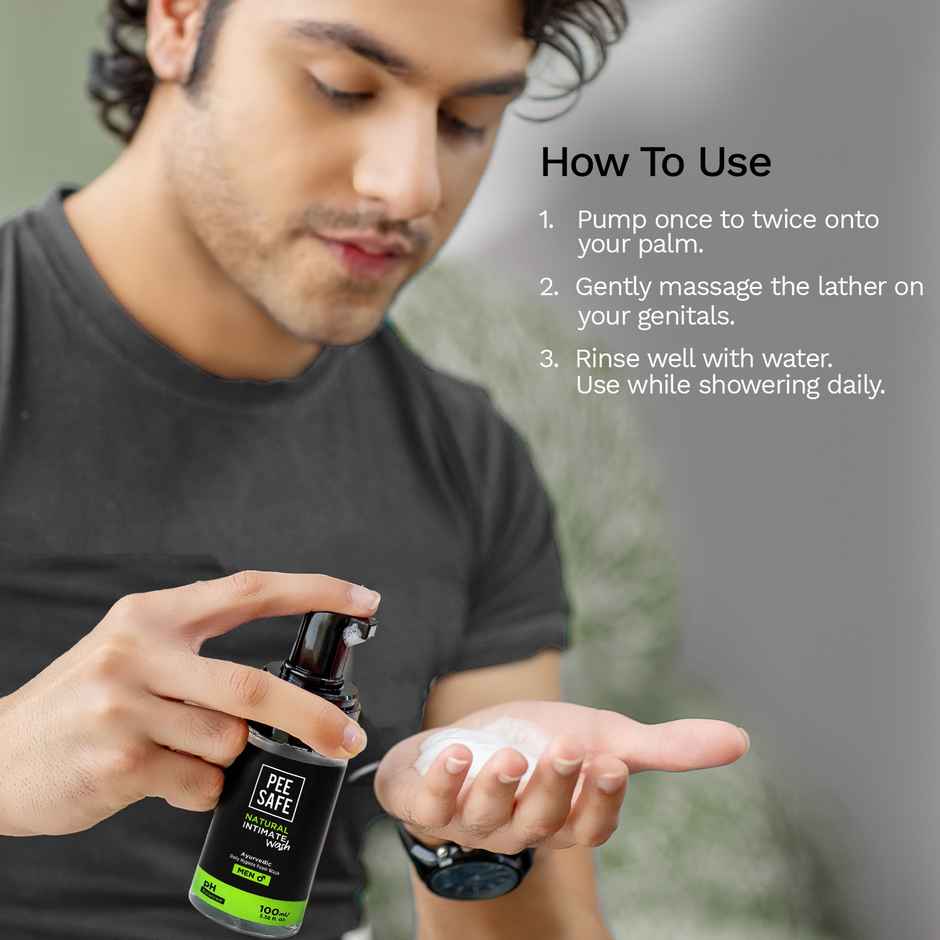 Pee Safe Natural Intimate Wash for Men | Dermatologically Tested