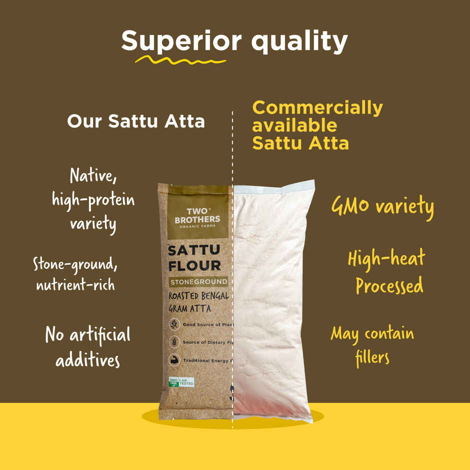 Two Brothers Sattu Atta Roasted Bengal Gram