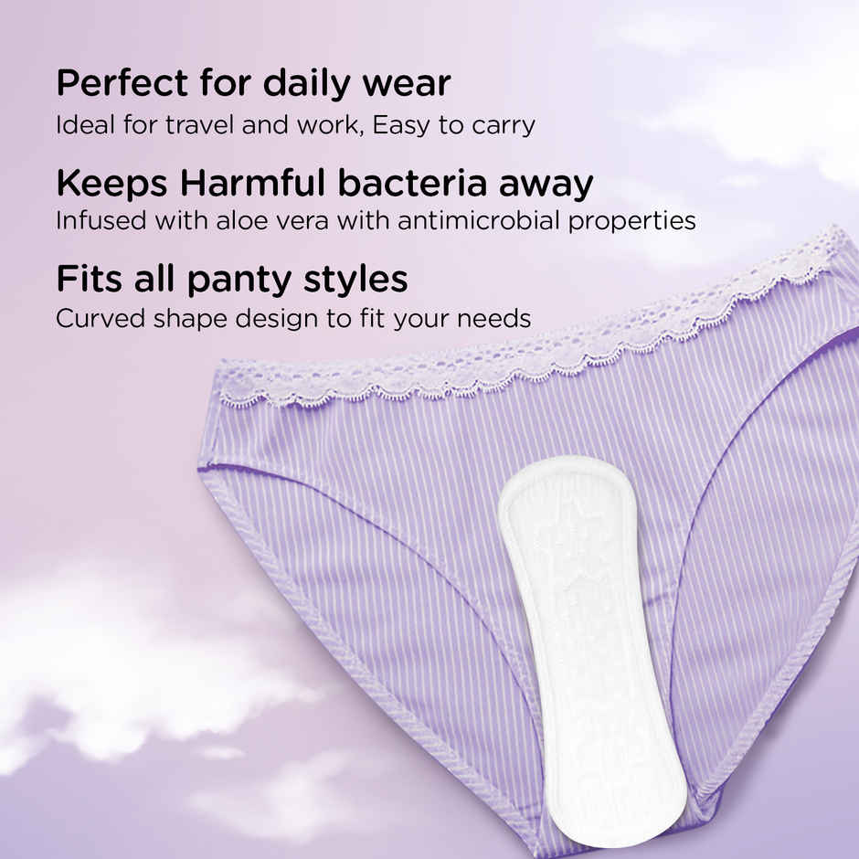Pee Safe Aloe Vera Panty Liners | Extra Large | 20N