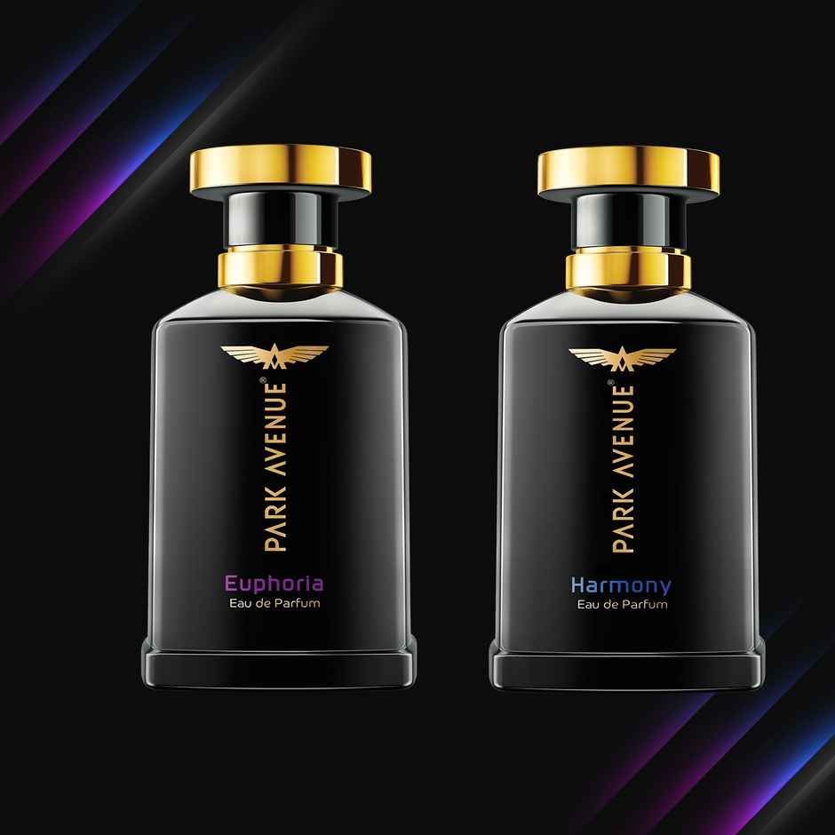 Park Avenue Euphoria And Harmony Eau De Perfume Gift Set For Men(200ml) & Fnp Magic Of Red Roses In Sleeve(1pc) Combo