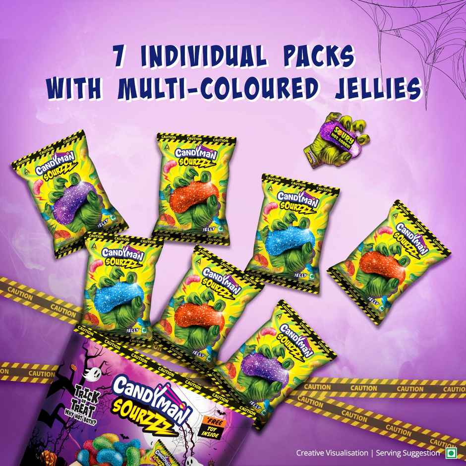 Candyman Sourzzz | Shockingly Sour Candy | Free Toy inside