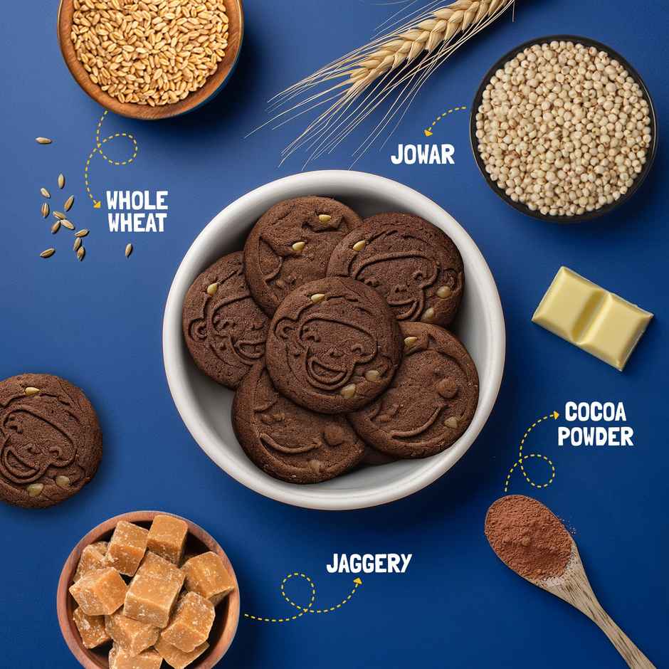 Slurrp Farm No Maida Milky Choco Chip Cookies - Yummy Biscuits for Kids