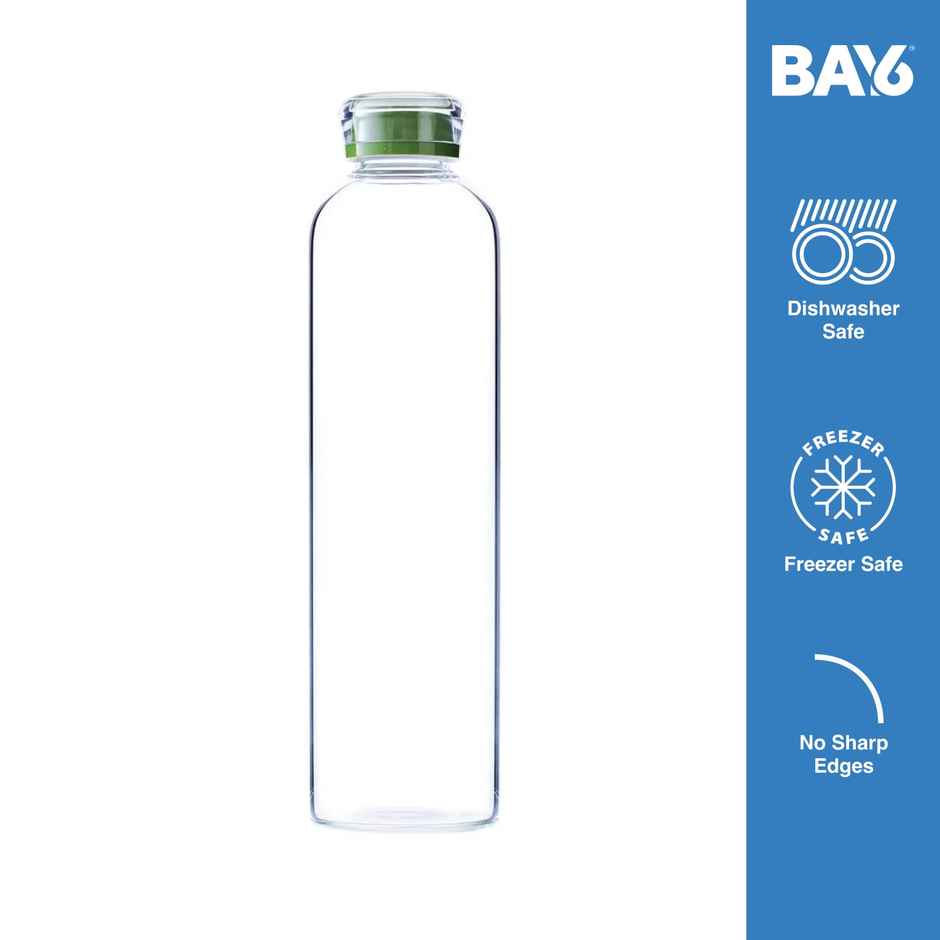 BAY6 Premium Imported Borosilicate Glass Bottle | 550 ml
