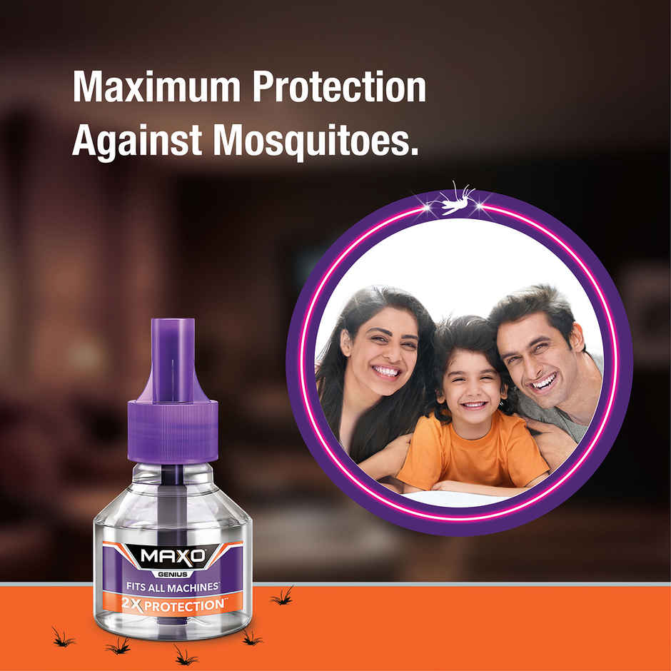 Maxo Genius Mosquito Repellent Liquid Refill | Fits all Machines