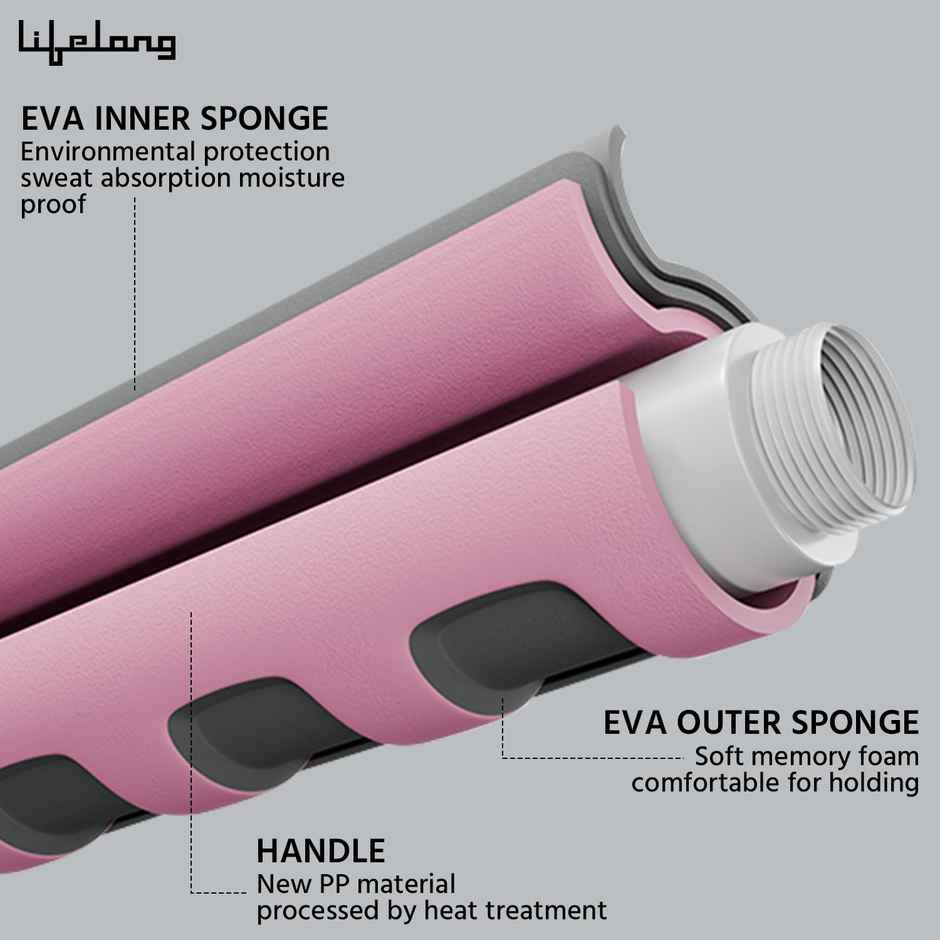 Lifelong Skipping Rope with Counter | Pink | 290 cm