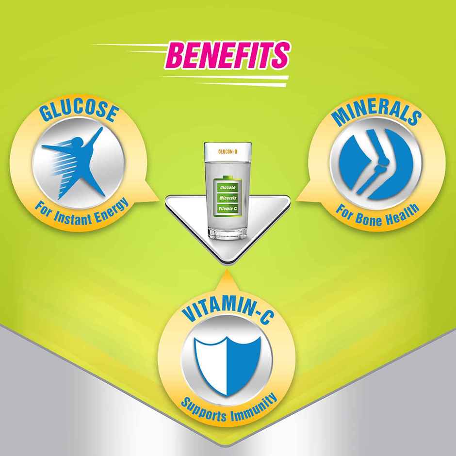 Glucon-D Tangy Orange Instant Powder(450gms) & Glucon D Instant Energy Health Drink Nimbu Pani(450gms) Combo