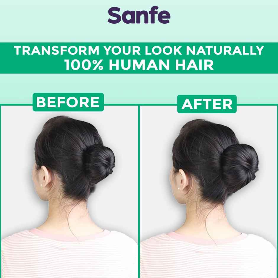 Sanfe Prolume Medium Hair Bun Shaper | Jooda Puff(Packet)