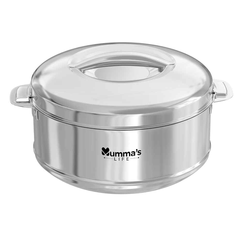 Mumma s Life Hot Box | Casseroles | Hot Boxes for Kitchen | Odourless | Silver | 2700 ml