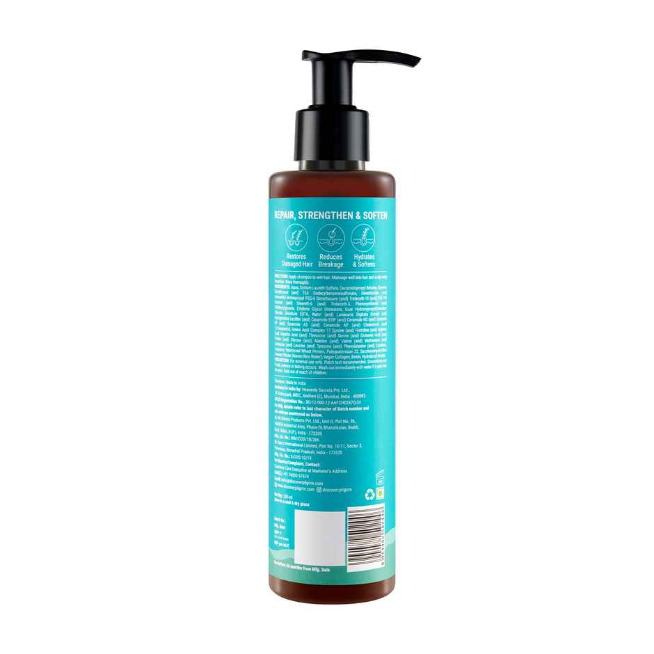 Pilgrim Korean Rice Water & Collagen Advanced Repair Shampoo for Damaged Hair