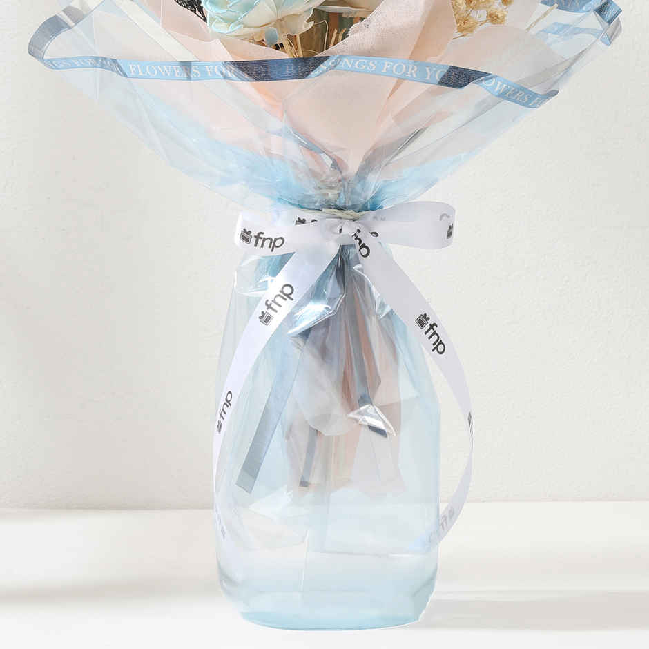 Vintage Shola Pith Flower Aura Bouquet | Gift Set | FNP