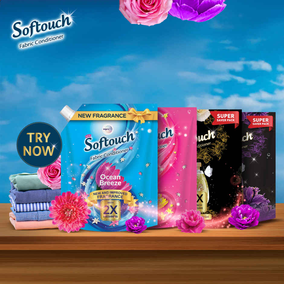 Softouch Ocean Breeze After Wash Fabric Conditioner With Antibacterial Protection