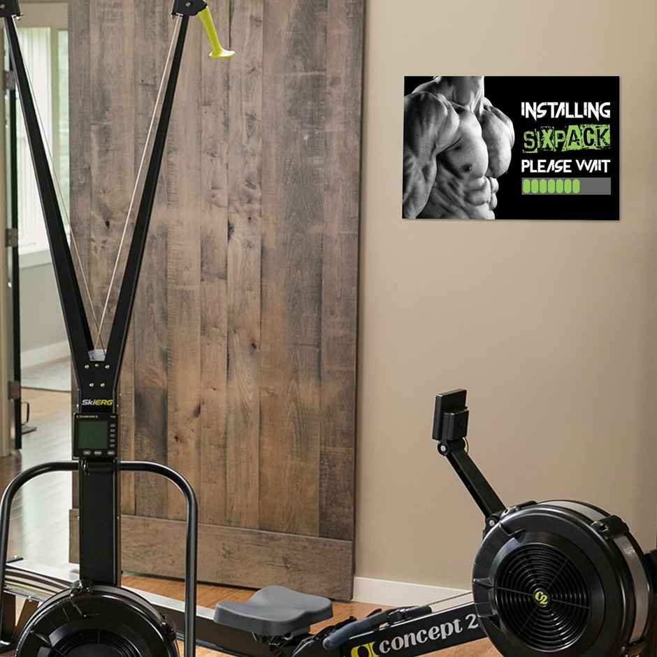 Paper Plane Design Motivational Gym Workout Posters For Wall | Size 12 x 18 Inch | D3