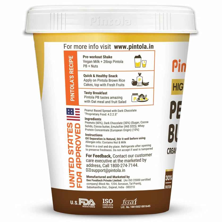 Pintola High Protein Dark Chocolate Peanut Butter - Creamy Combo