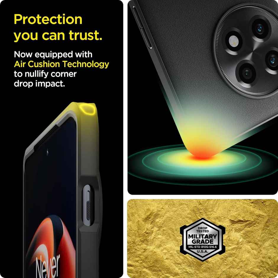 Spigen Essential Sand Blast Back Cover Case Compatible with OnePlus 11R 5G (TPU | Matte Black)