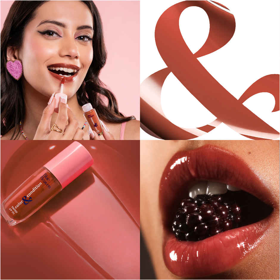 Blue Heaven Color & Condition Lip Oil | Glazed Brown