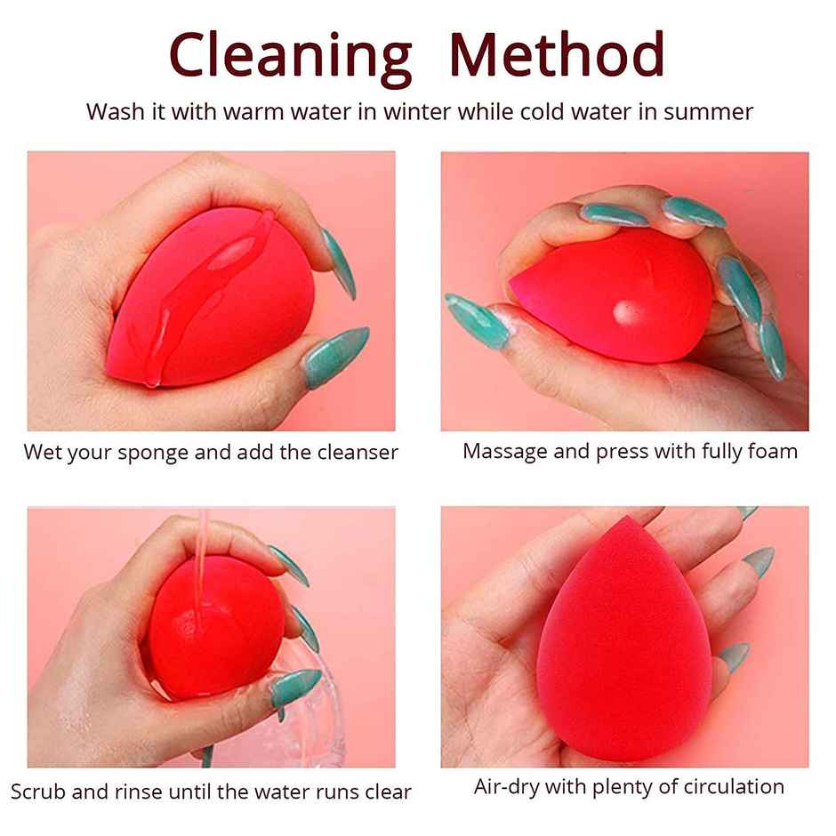 Beautiliss Pink Soft Microfiber Beauty Blend Makeup Perfecting Sponge Applicator Puffs