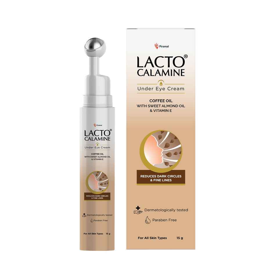 Lacto Calamine Under Eye Cream For Dark Circles, Fine Lines & Puffy Eyes Enriched With Coffee