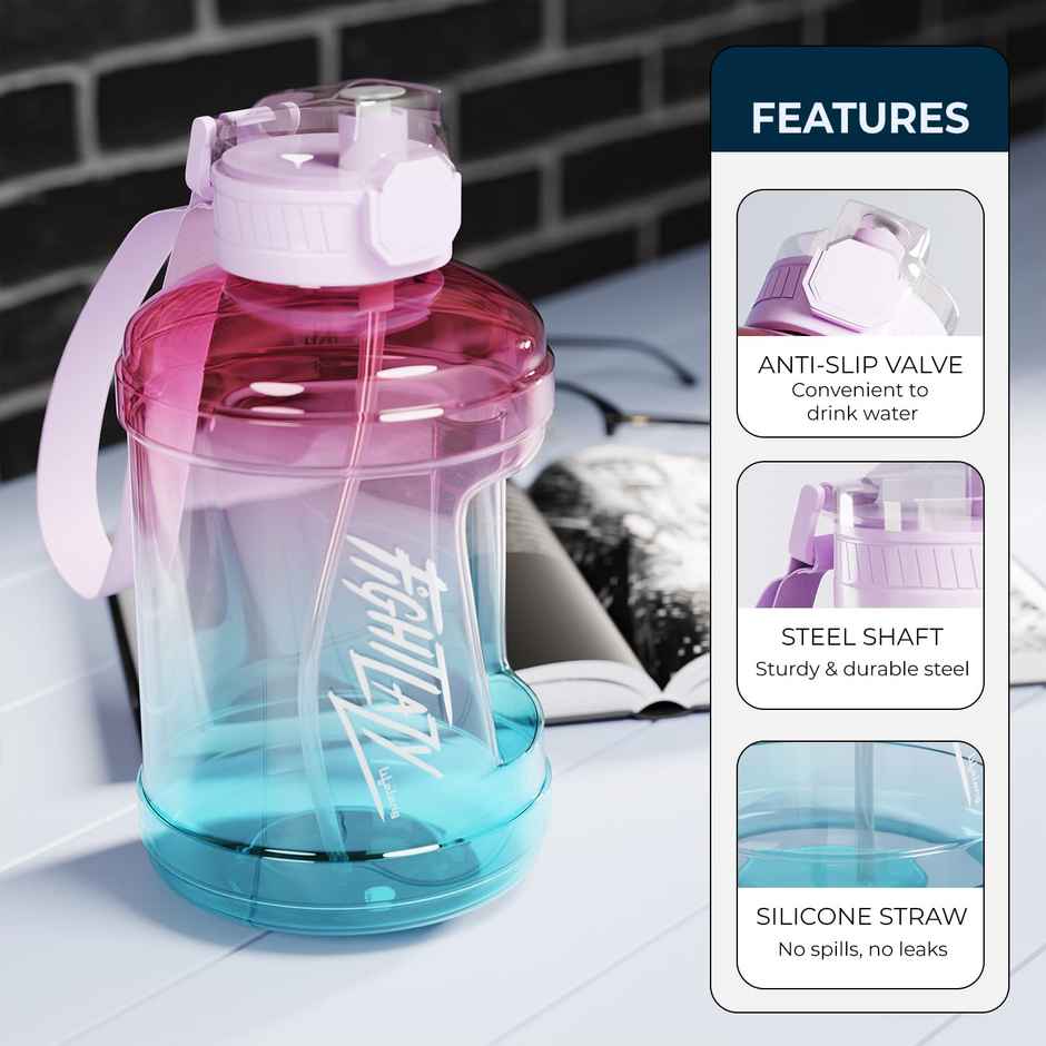 Lifelong Gallon Water Bottle for Gym | Purple | 1.6 L