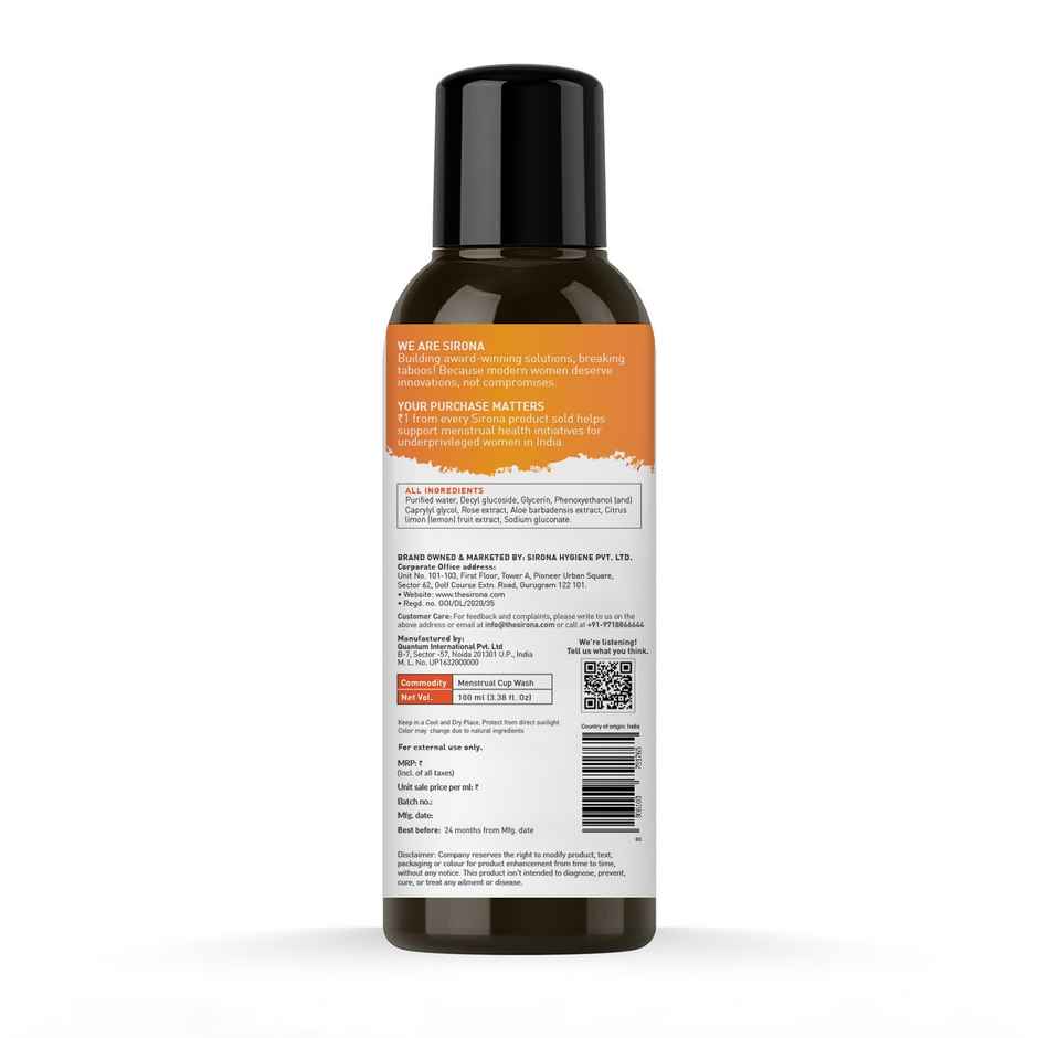 Sirona Menstrual Cup Wash