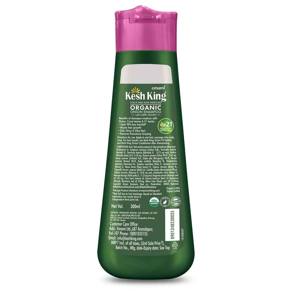 Kesh King Onion Shampoo With Curry Leaves Reduces Hair Fall