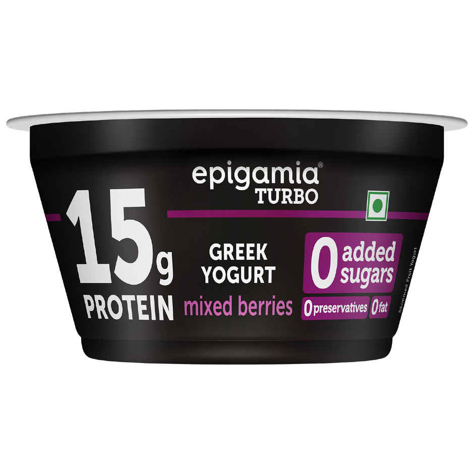 epigamia 15 g Protein Turbo Yogurt, Mixed Berries