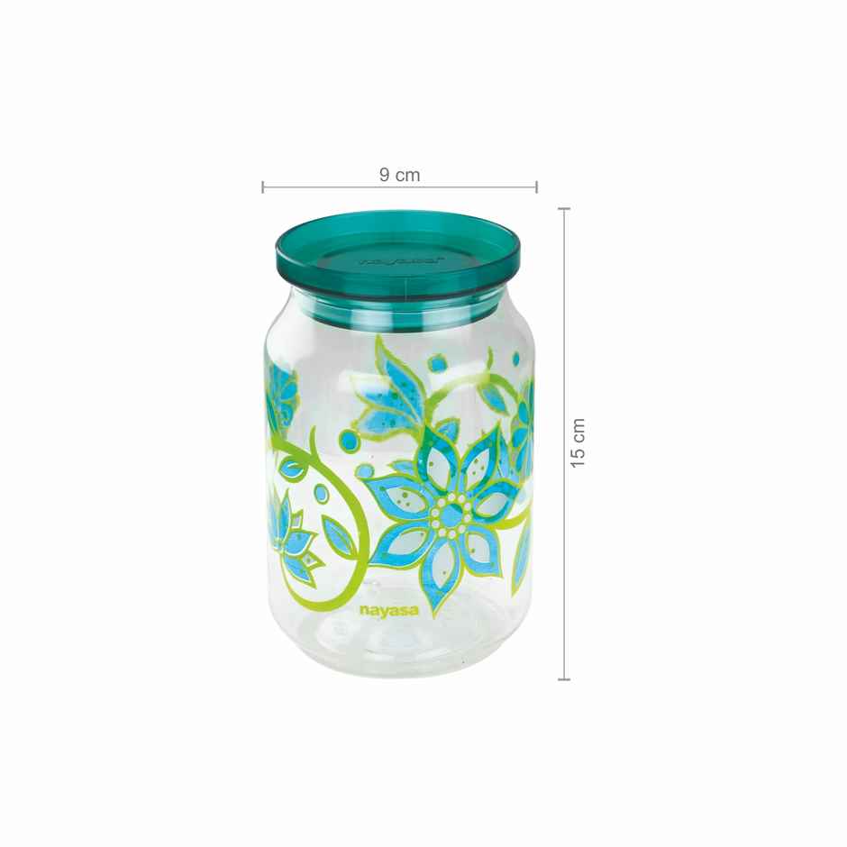 Nayasa Hermit BPA Free Food Grade Airtight Kitchen Storage Stackable Containers | Green - 500 ml