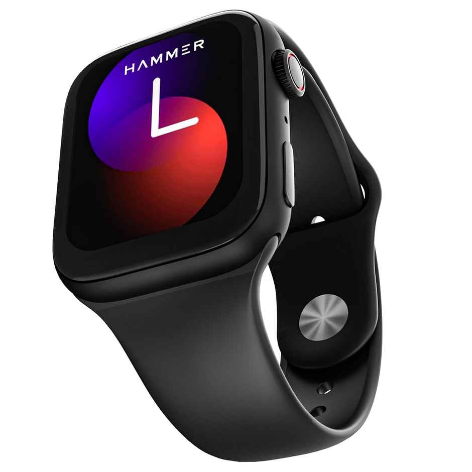 Hammer Ace 3.0 Aod Smart Watch 1.85 Inch Ips Display 5 Days Battery Life Bluetooth Calling (Black)
