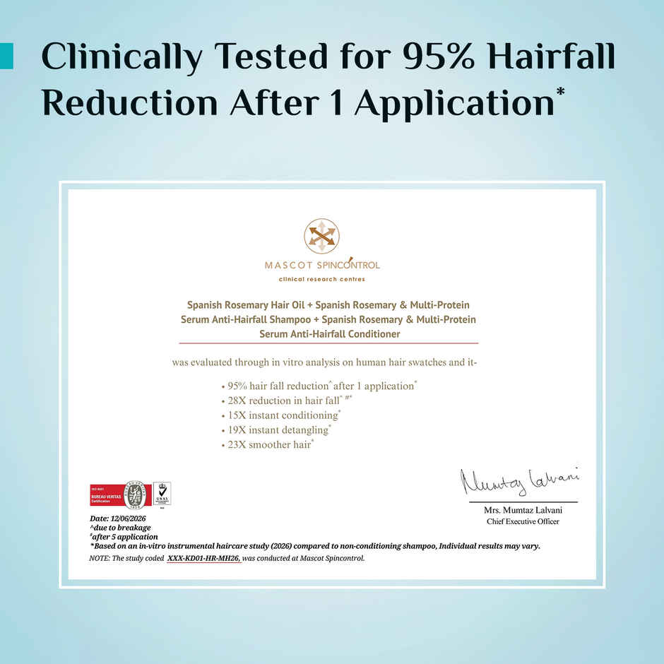 Pilgrim Spanish Rosemary and Biotin Anti-Hairfall Shampoo for Hair Fall & Stronger Hair