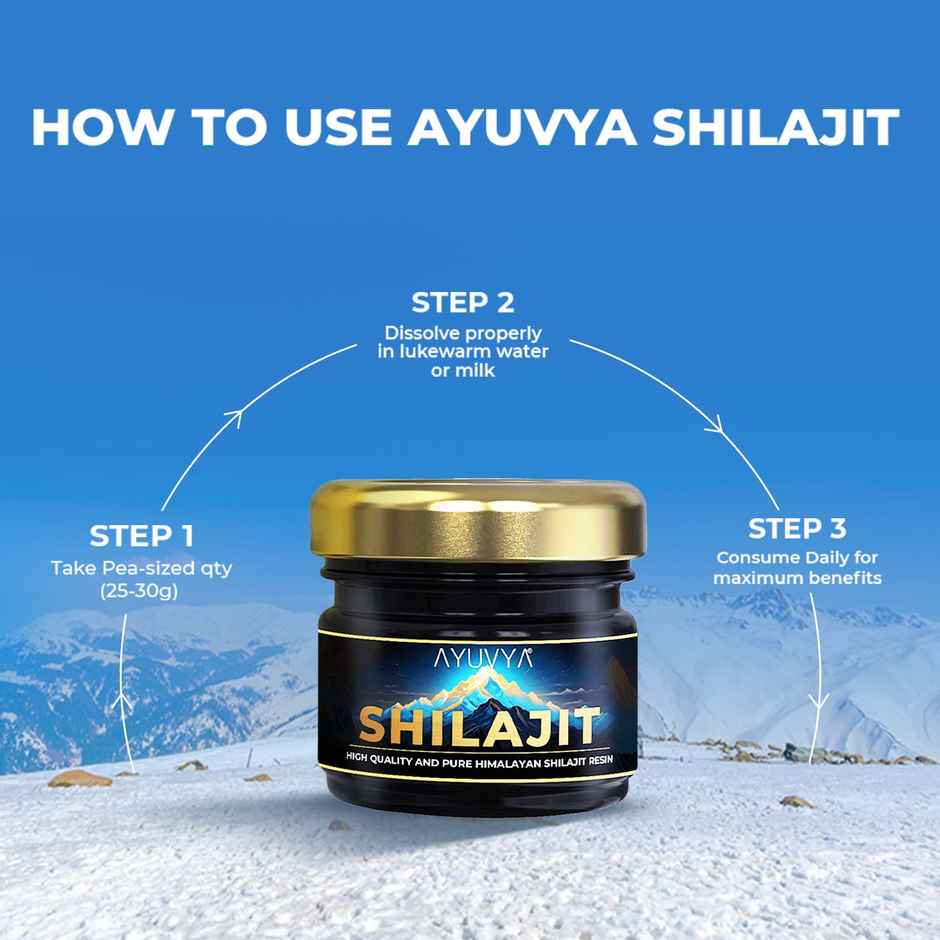 Ayuvya Himalyan Shilajit Resin, High Quality & Pure