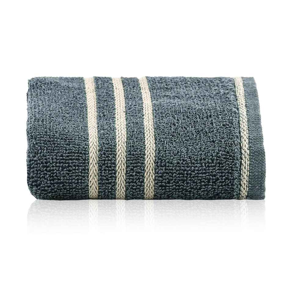 Kuber Industries Pack of 2 Soft Cotton Face Towels | Workout Napkins for Men & Women | Dark Grey