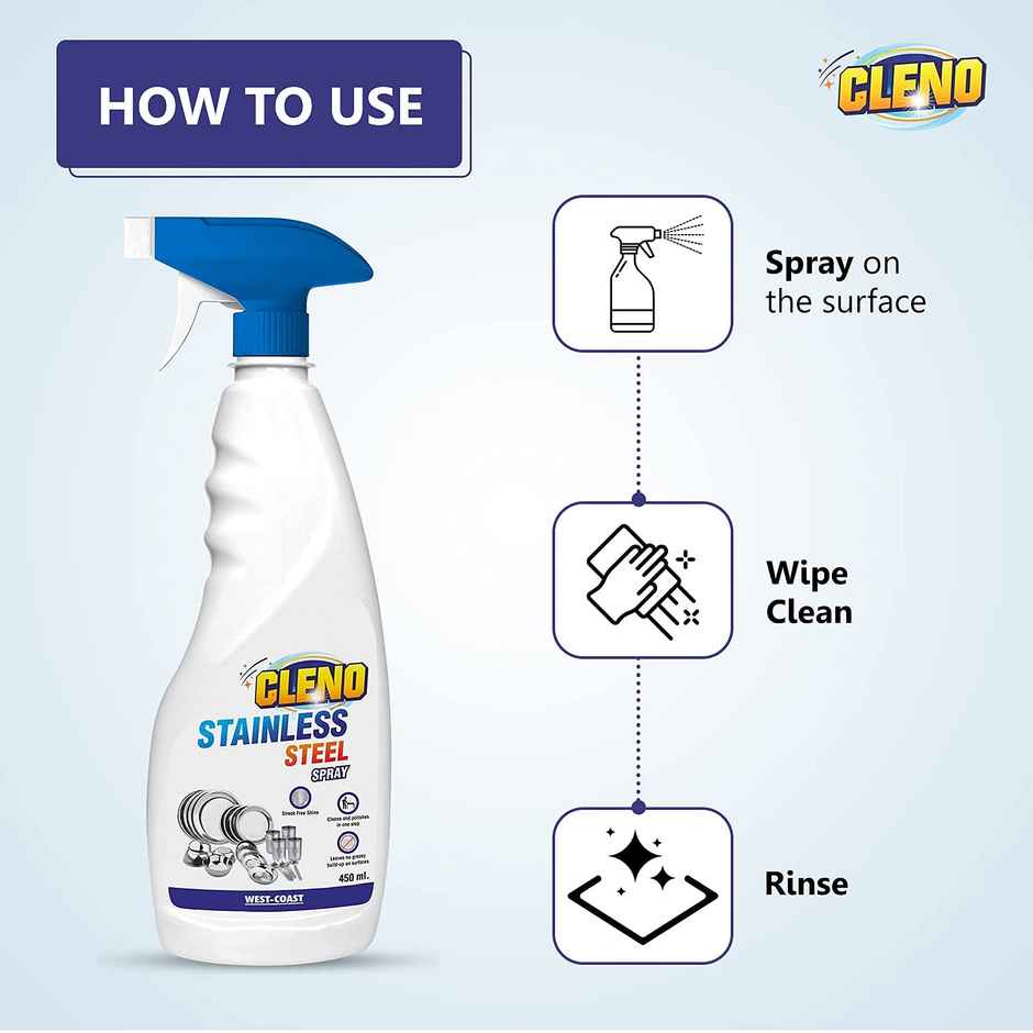 Cleno Stainless Steel Cleaner Spray