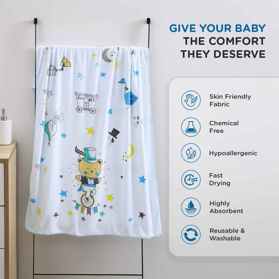 Mee Mee Micro Fiber Baby Bath Towel | 0-3 yrs