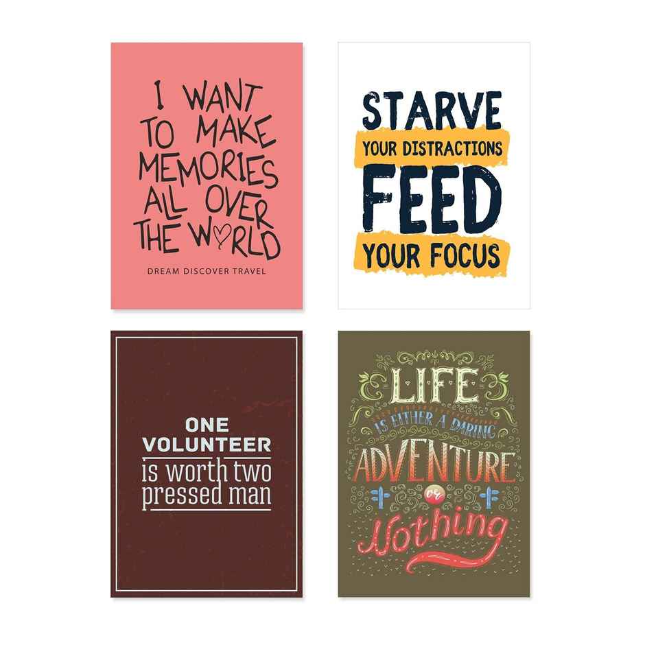 Paper Plane Design Wall Posters For Office Decor | Set of 10 | Size | 12 Inch x 18 Inch | D14